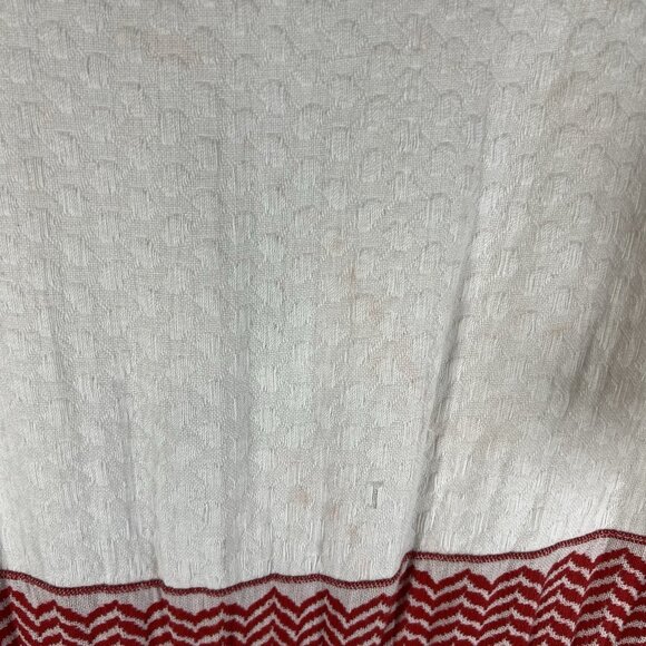 Cecilie Copenhagen Dress Angela Dress Red White Maxi Women’s Size Large Boho - Picture 15 of 15